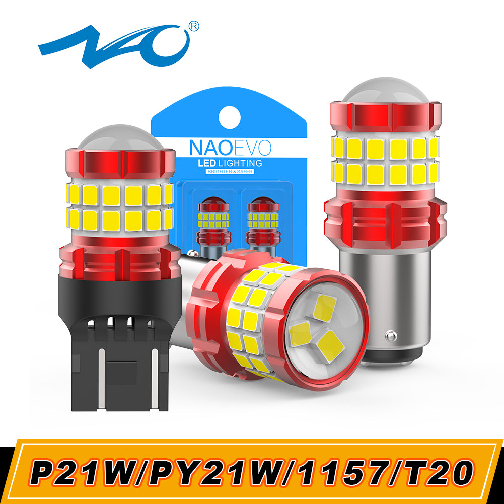 168R - 194R - 2825R - T10 Efficacity bulb with 5 leds TL - Red - w5w