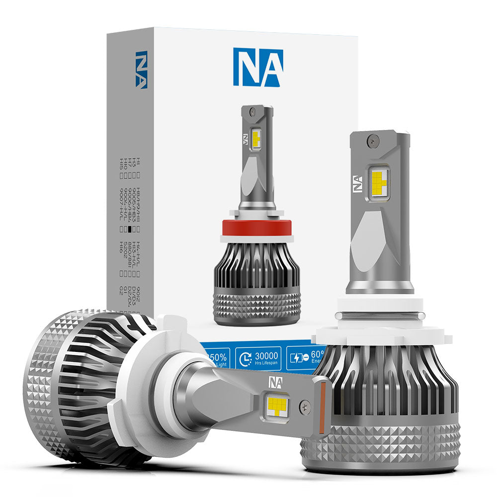 H4 LED Headlight Bulb 60W 7200LM White | NAOEVO NA Series