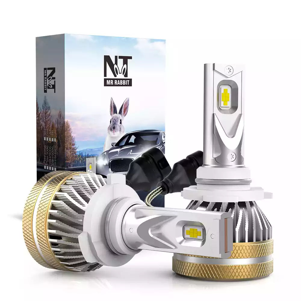 H7 White Led Light 6000k With Cooling Fan Quick Heat - Temu