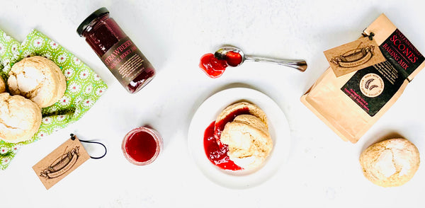 Strawberry Whole Berry Jam with Old Fashioned Scones is a easy recipe from Copper Pot & Wooden Spoon