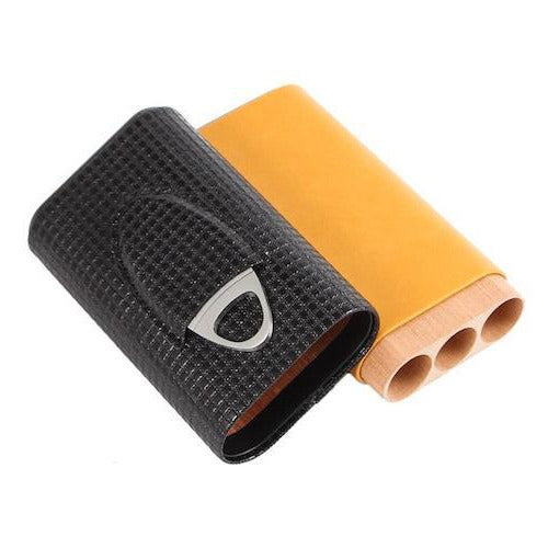 Etui Cigare Jaune et Noir