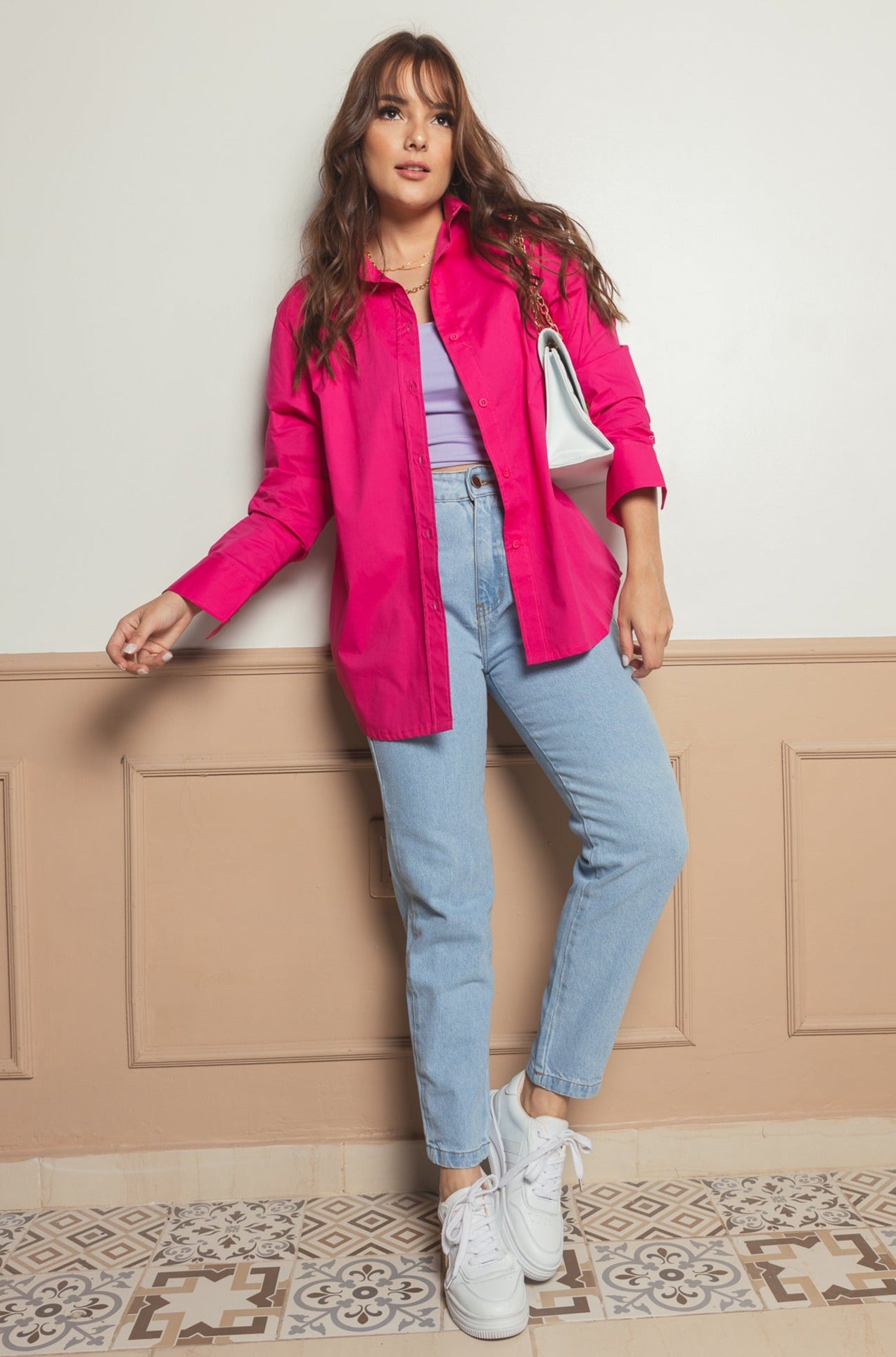 CAMISA OVERSIZE FUCSIA – 