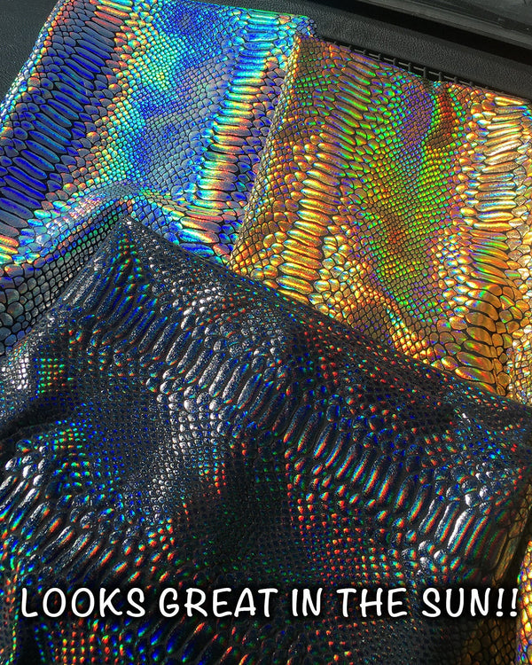 / Funstigators Festival Clothing: Holographic Rainbow Merman Meggings -  Made in USA (Rainbow Holo, L)