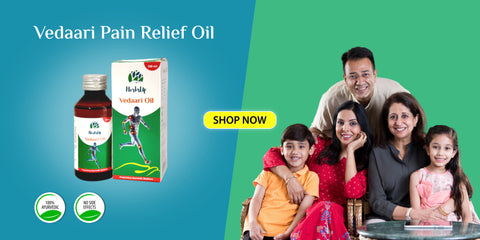 HerbsUp vedaari pain relief oil for runners and kids