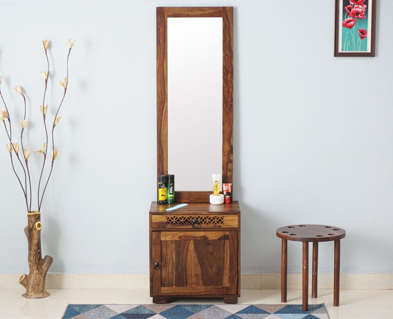 Classic White Wooden Dressing Table With Mirror at 12500.00 INR in Mysuru |  Life Link Associates