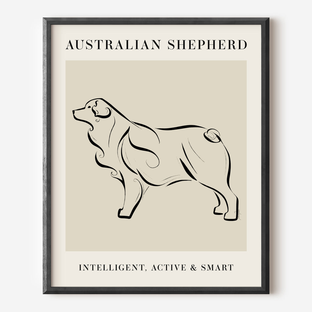 australian shepherd art