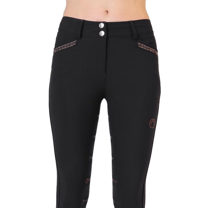 Cavallo Lin Mid Rise, Full Grip Riding Leggings, Black, US 22 – Dapper Horse