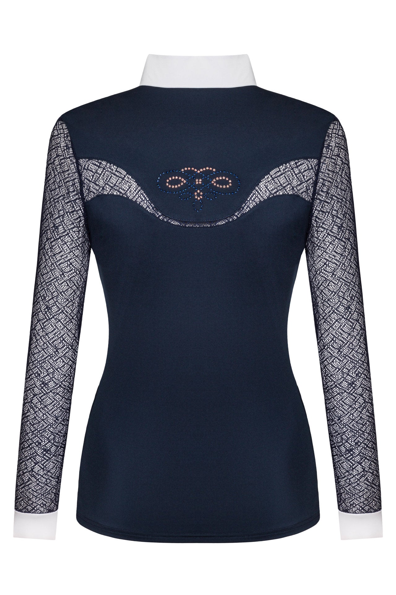 Fair Play Competition Shirt CECILE Long Sleeve ROSEGOLD, Navy