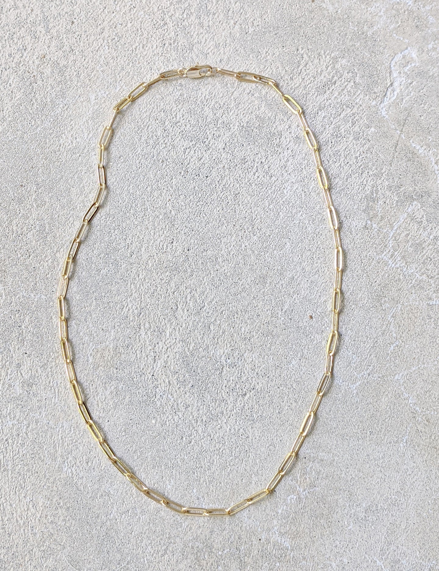 Gold-Filled Paperclip Necklace