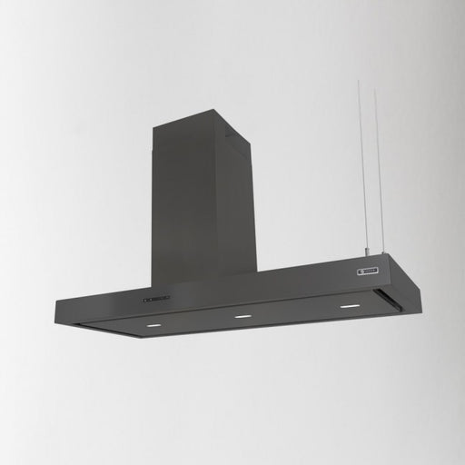 Island range hood - LA-90-LINEA-ISL - Luxair Cooker Hoods Kitchen Extractors  - with built-in lighting / black