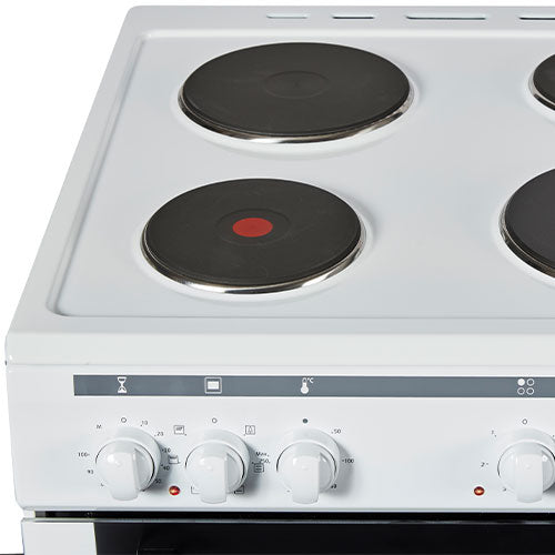 white freestanding electric cooker