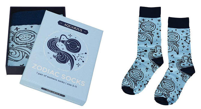 zodiac boxed socks aquarius annabel trends