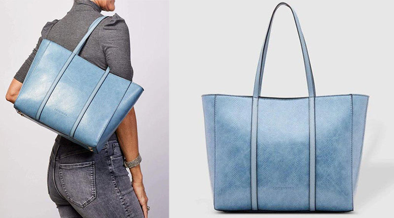 The Kentucky Lizard Denim Tote Bag by Louenhide