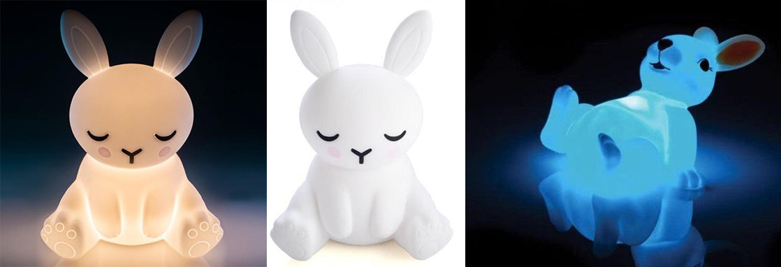 bunny night light led illuminate touch lamp