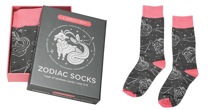 zodiac boxed socks capricorn annabel trends