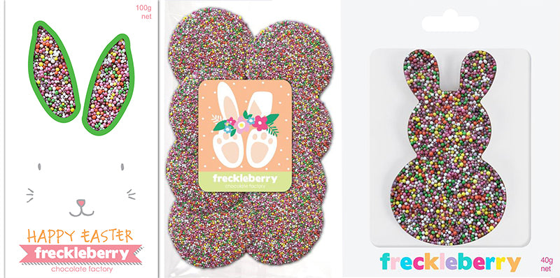 freckleberry chocolate bunnies freckles easter 