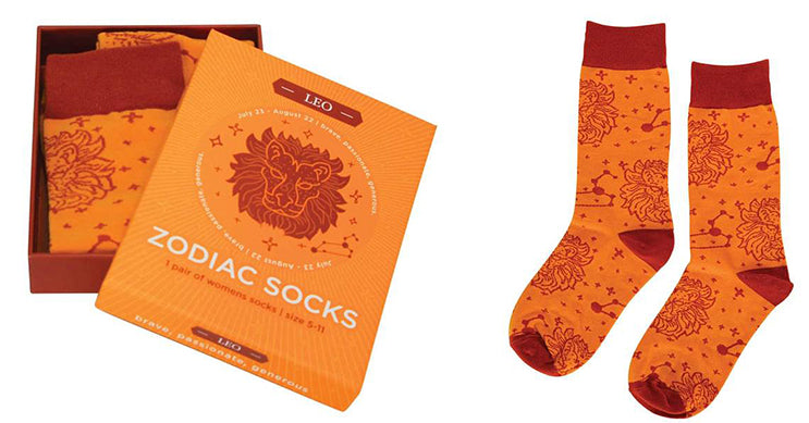 zodiac box socks leo annabel trends