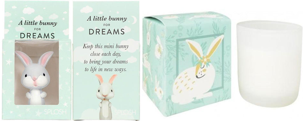 bunnies green boxed candle soy urban products