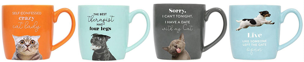 cat dog mugs