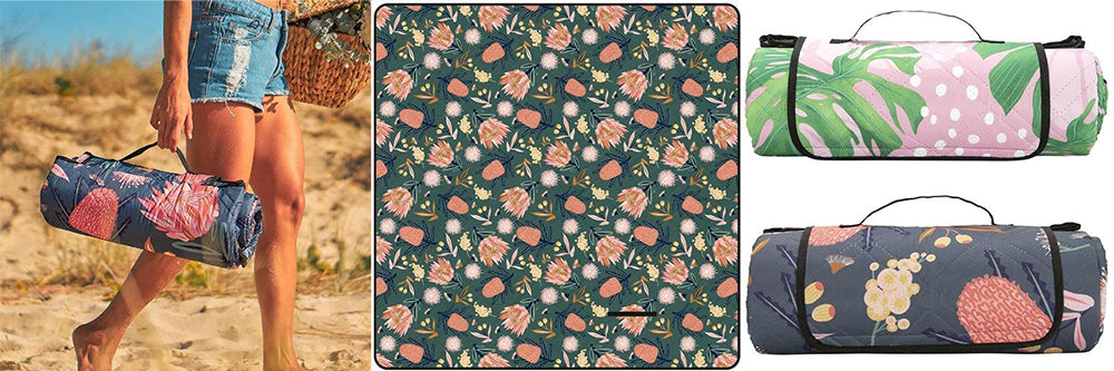 annabel trends picnic rug native flowers
