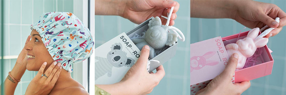 soap on a rope koala bunny shower cap annabel trends