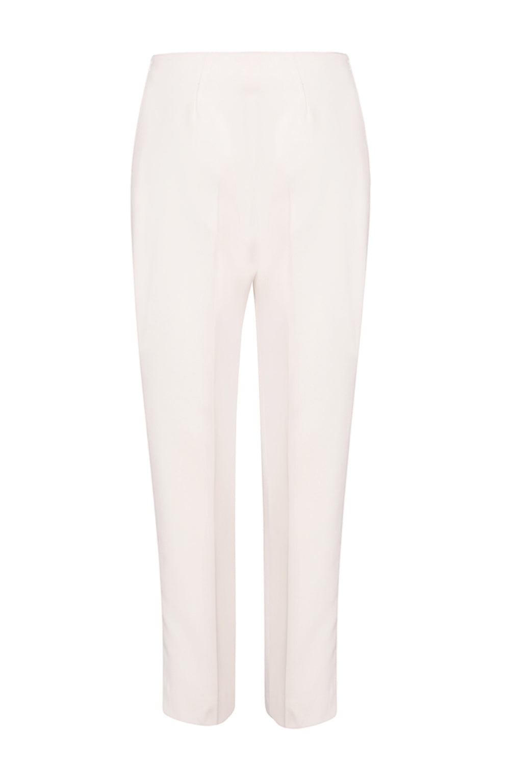 Ivory Narrow Tuxedo Trousers - Phoebe