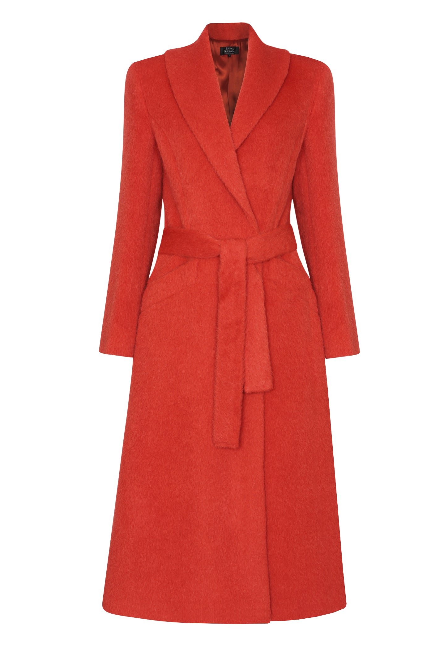 burnt orange wool coat