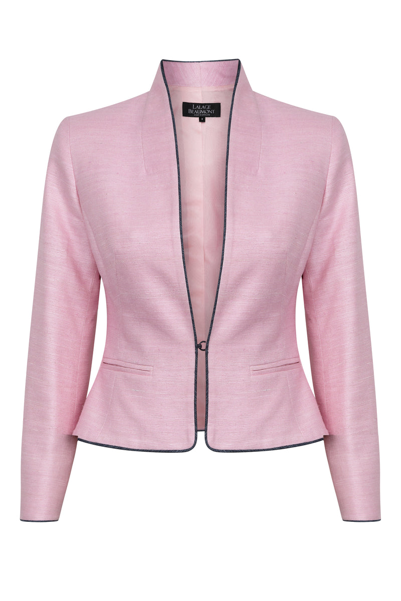 short pink jacket for wedding