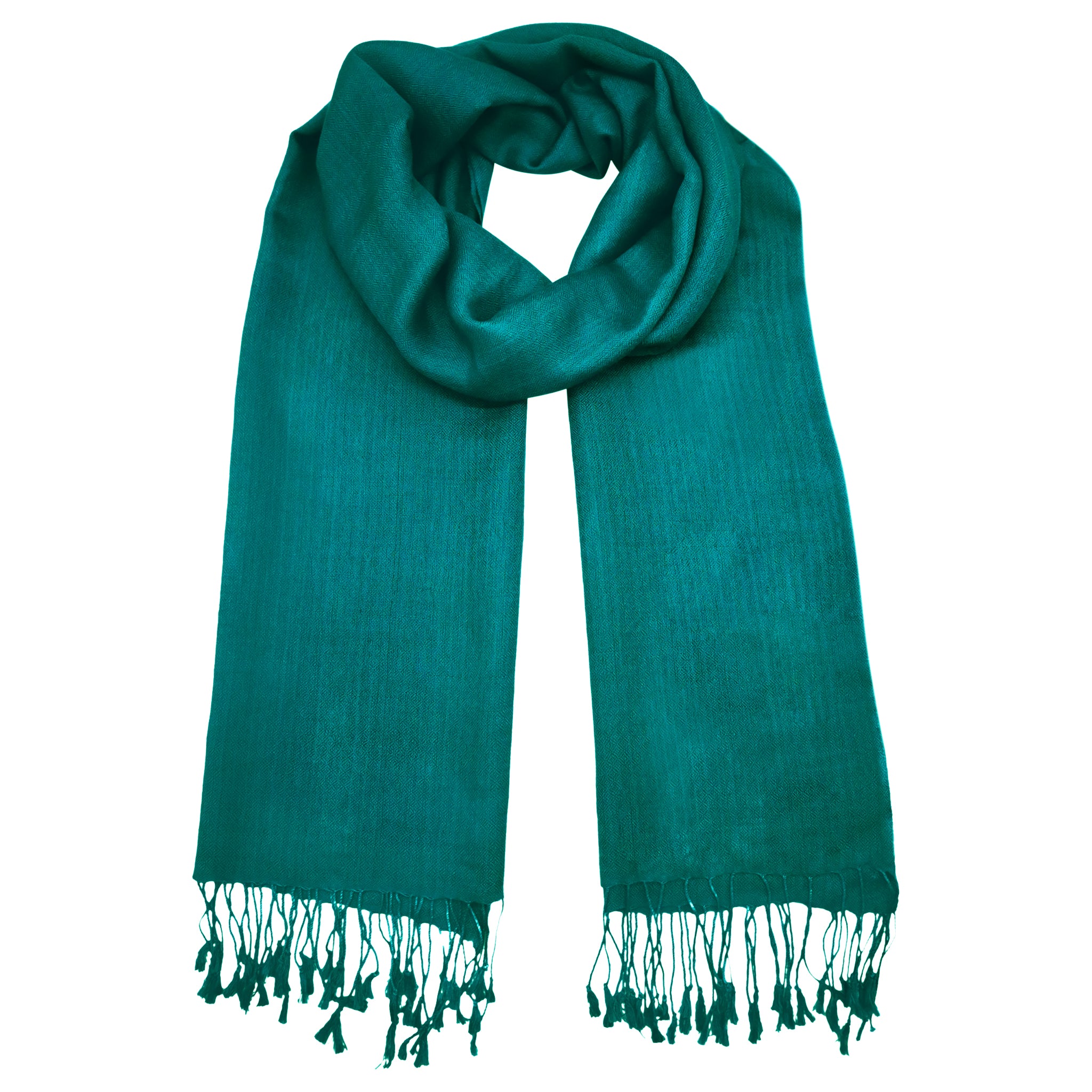 Silk/Wool Stole - Dark Jade