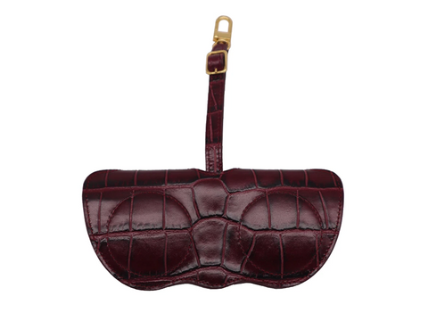 Maya Midi Orinoco 'Croc' Print Calf Leather Handbag - Stone | Lalage Beaumont