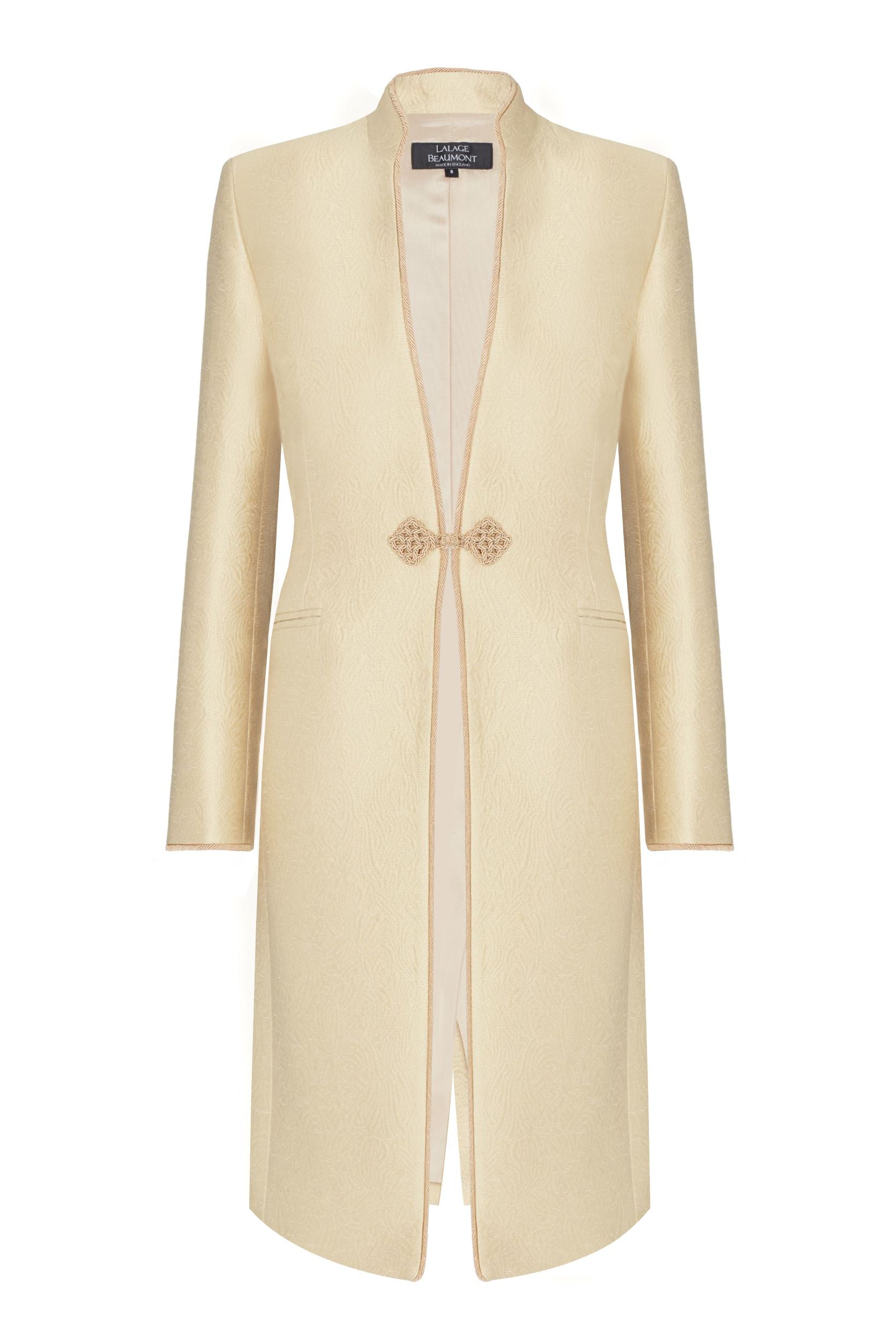 Vicky Gold Dress Coat | Lalage Beaumont