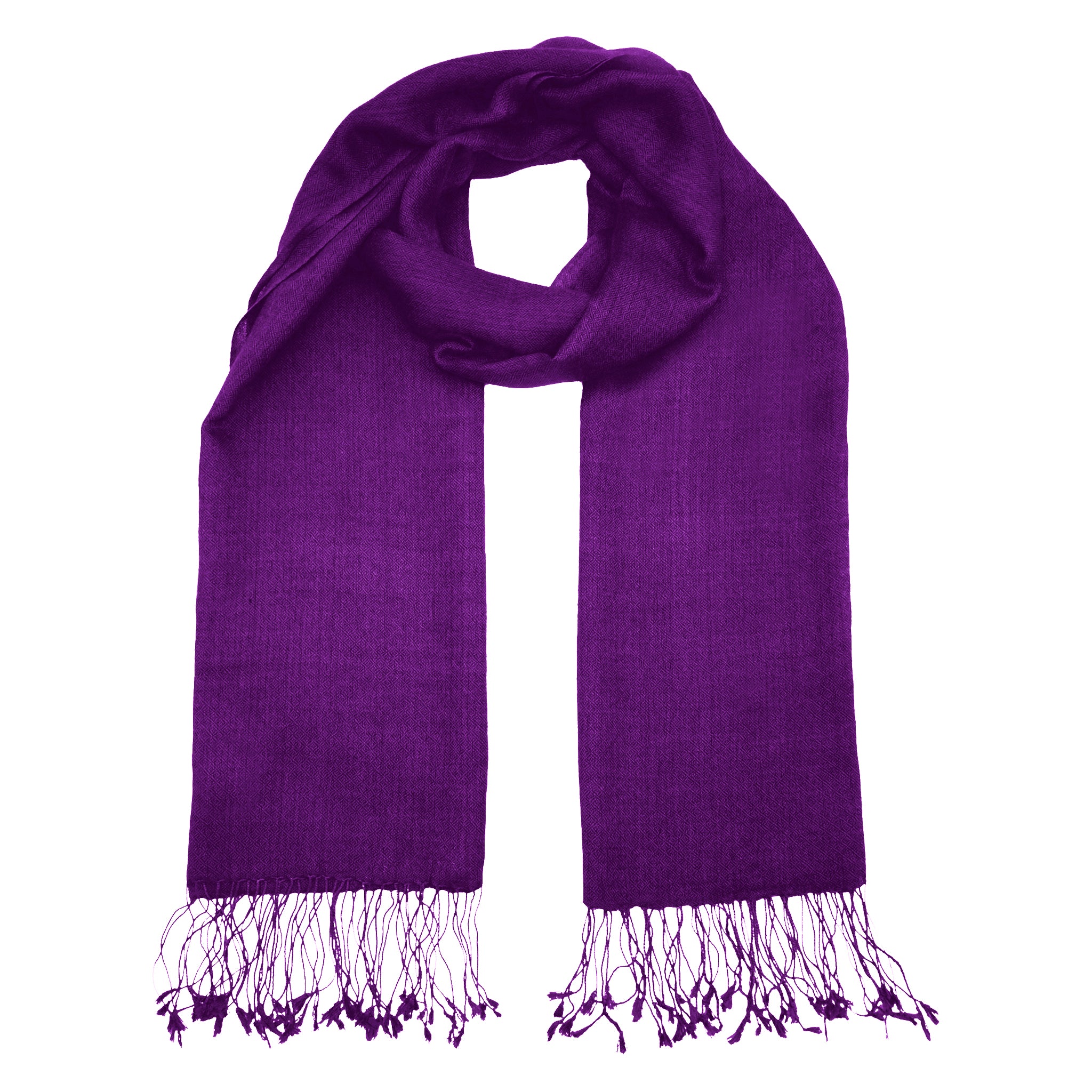 Silk/Wool Stole - Purple