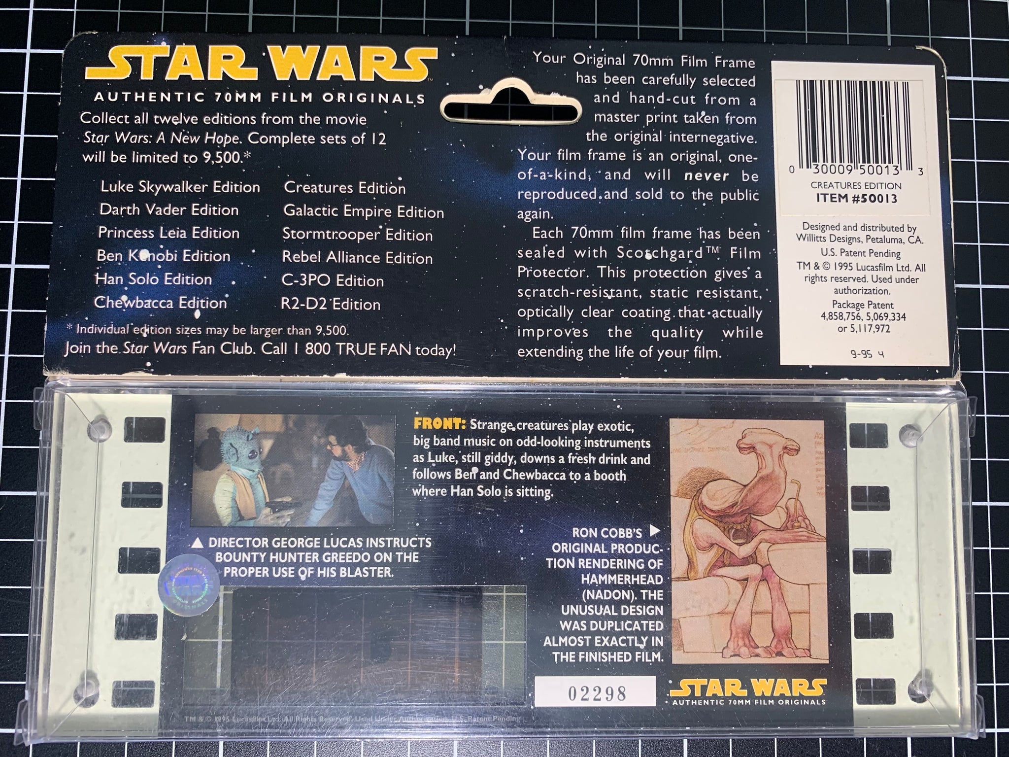 Star Wars Authentic 70mm collectors Film Originals Jawas Sandcrawler