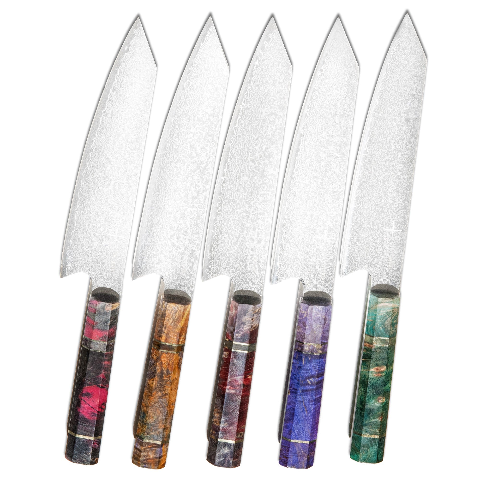 8 Kitchen Knife Set Japanese Damascus Chef Knives Stainless Steel