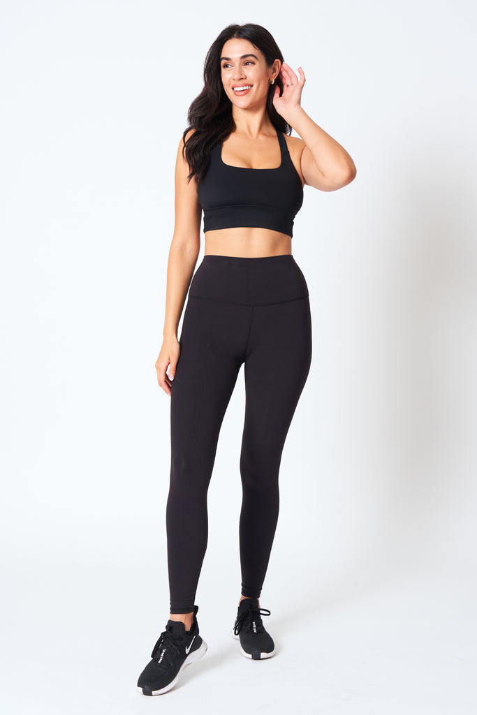 THE ATHLETE LEGGING - CHARCOAL BLACK – Kinsey Fit
