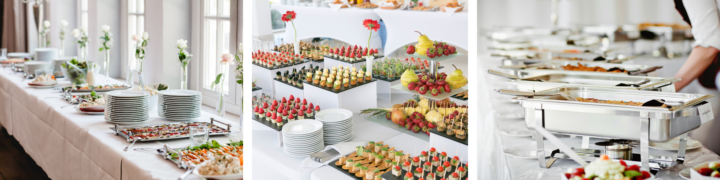 Various catering displays