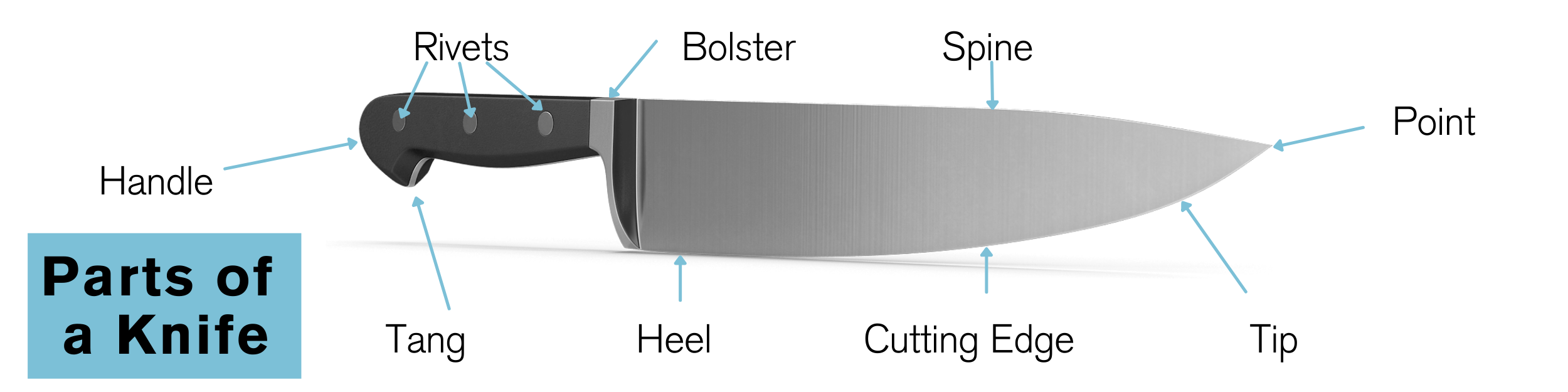 The Parts of a Kitchen Knife