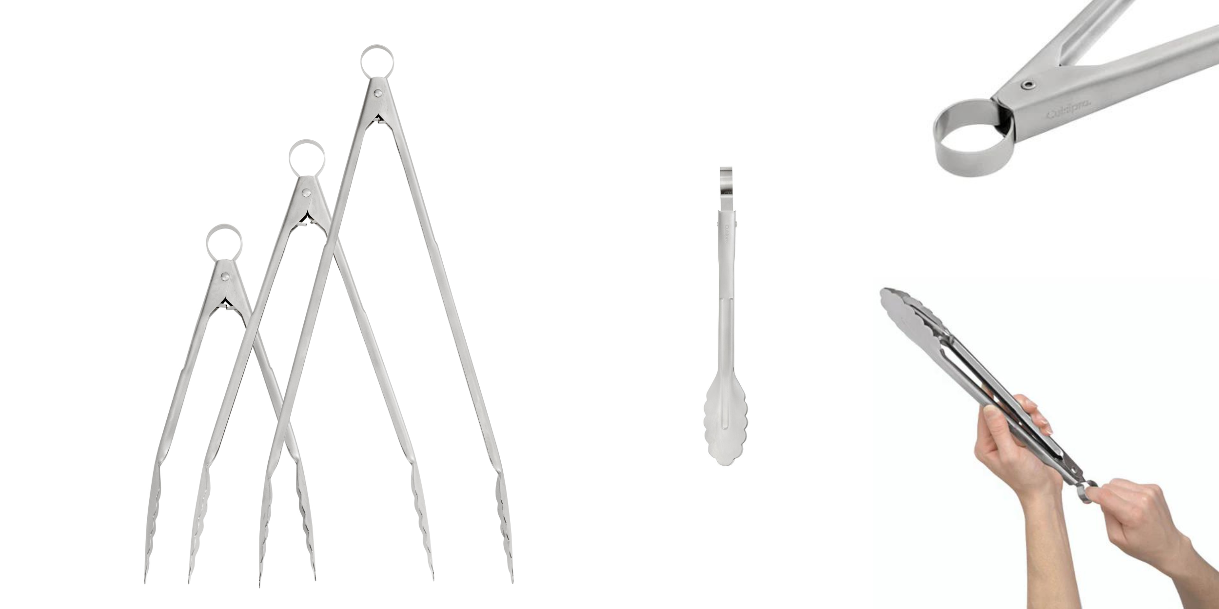 Cuisipro Locking Tongs in different sizes