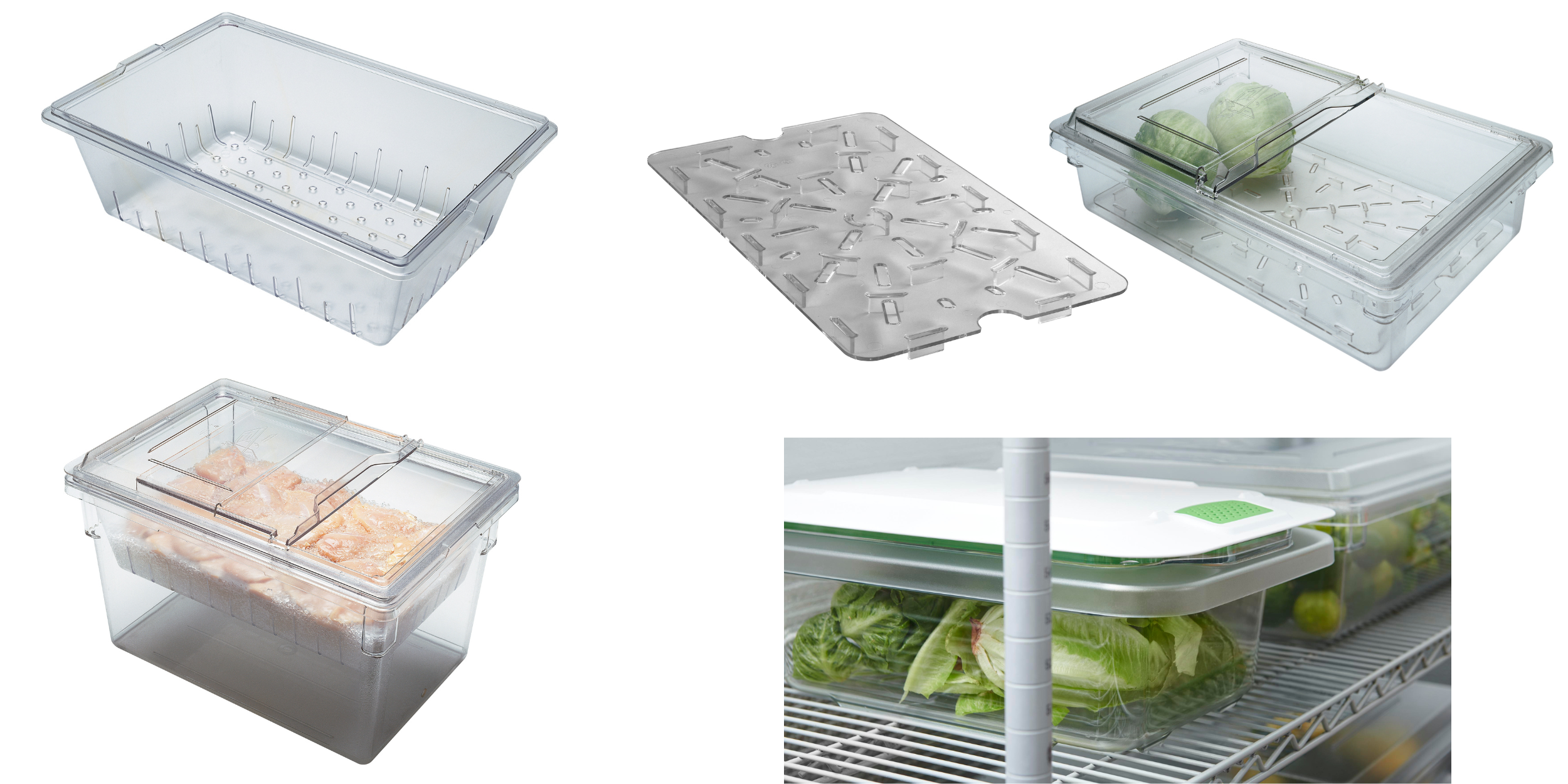 Food Storage Containers Fresh Preservation Box, Acrylic Cold Dish Tray,  Selection Basin, Multi-purpose Catering, Fast Food Restaurant, Several  Basins