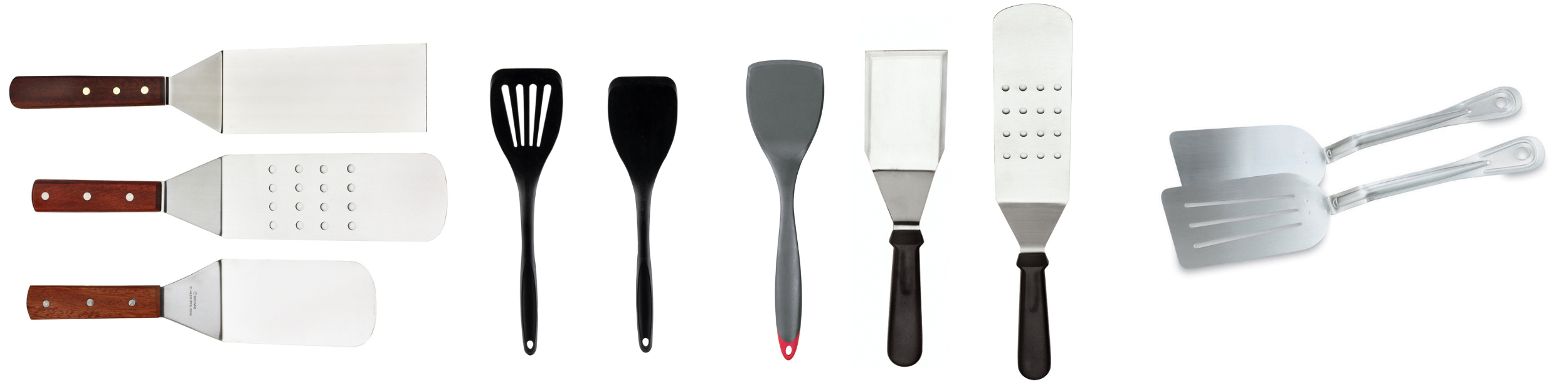 Small Silicone Spatula High Heat Resistant Slotted Turner Fish Flipper Spatulas  Mini Serving for Cooking Baking - OECO