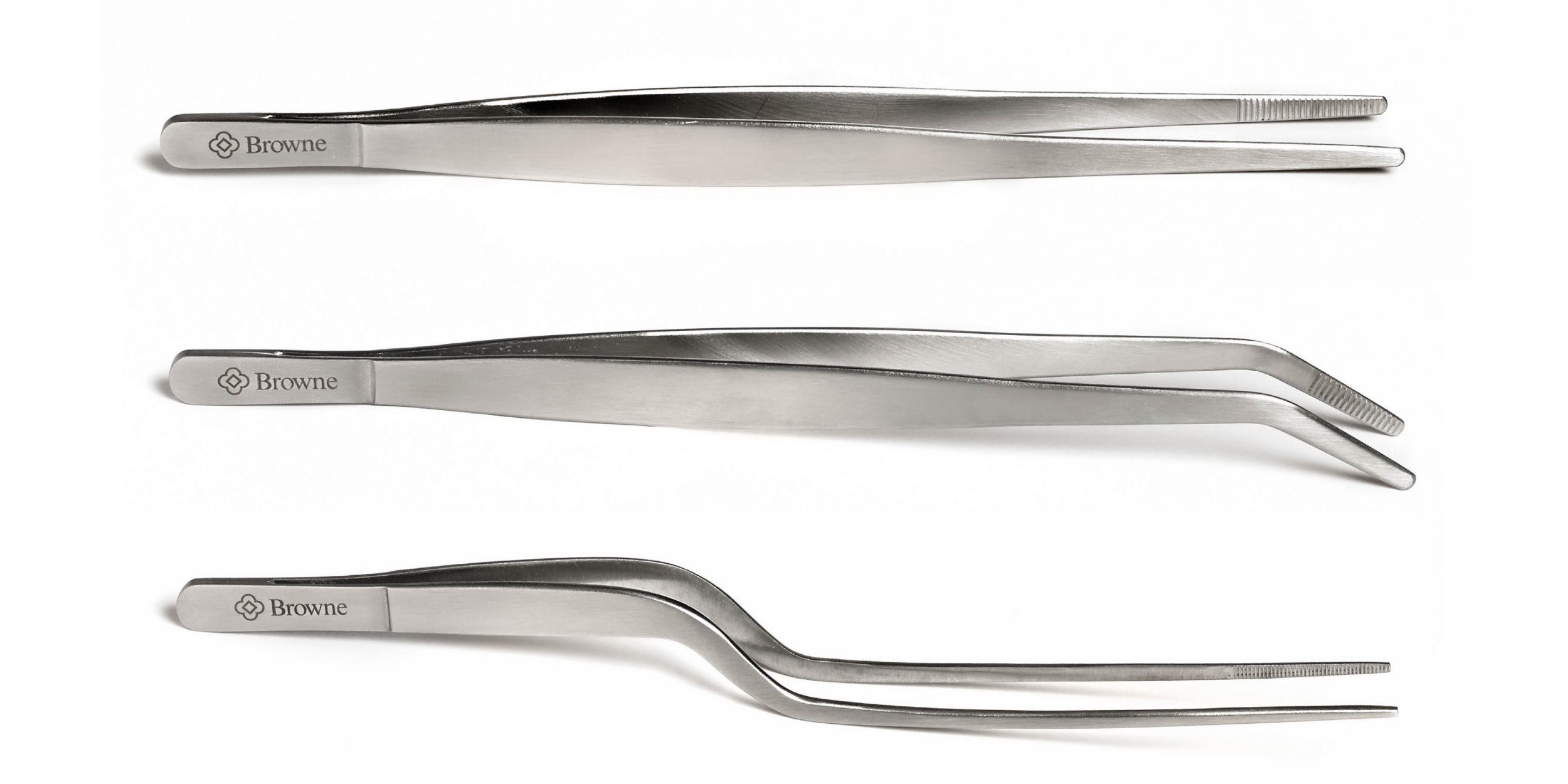 Precision tongs/tweezers. Straight, curved and offset design
