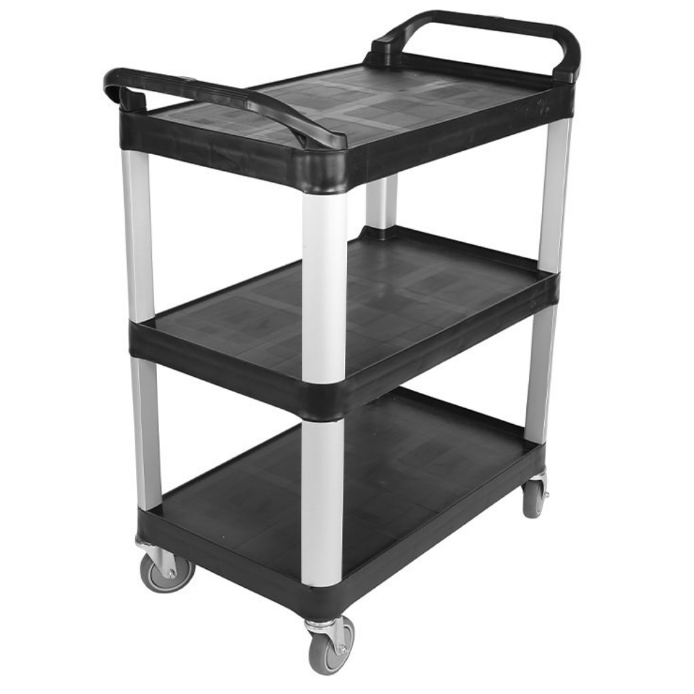 ANRYAGF Utility Cart Rolling Cart Food Service Cart with Wheels Restaurant  Office Warehouse Heavy Duty Cart 510 lbs Capacity, Lockable Wheels, Rubber  Hammer, 16.9 D x 31.5 W x 39.5 H 