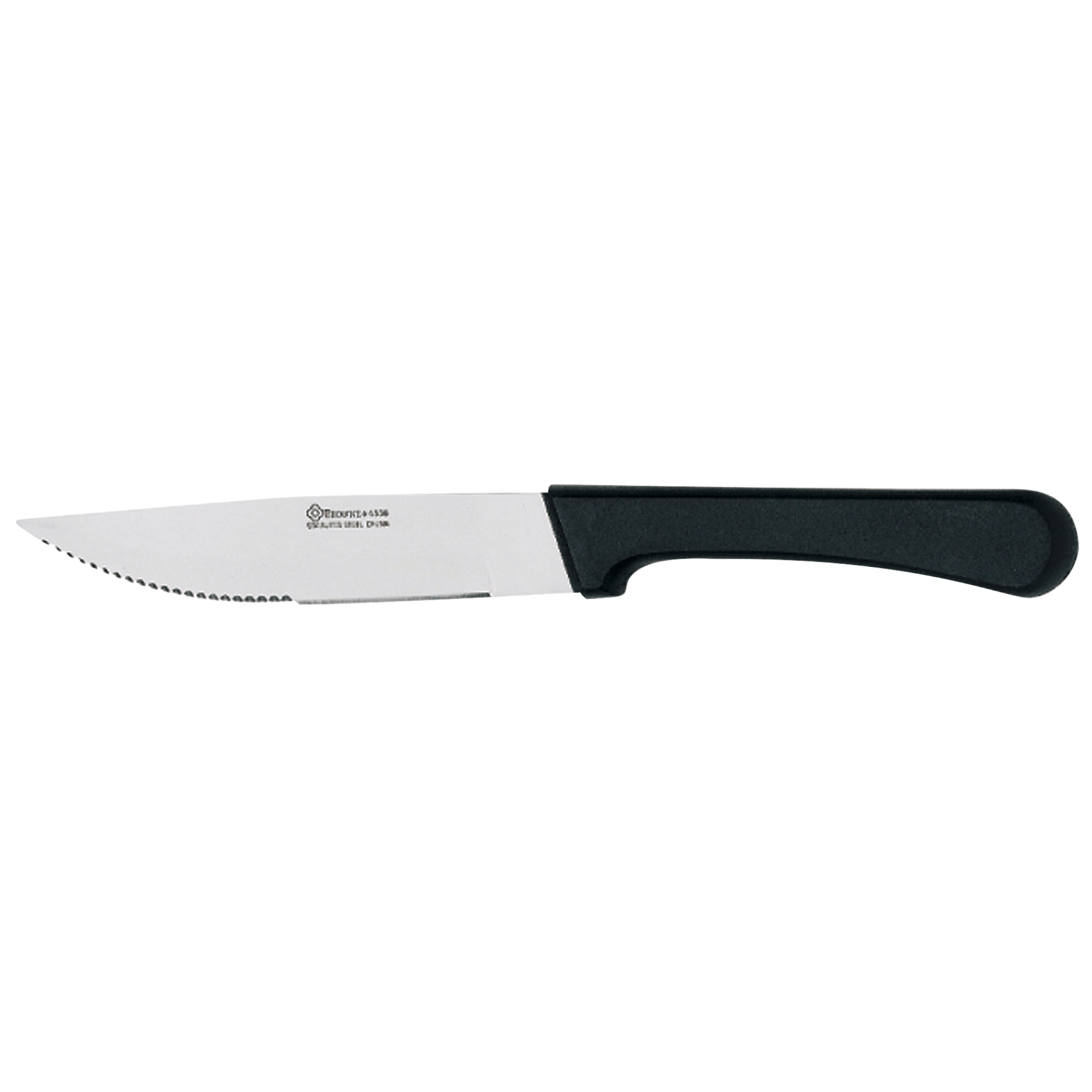 Browne 574330 9 Pointed Tip Steak Knife, Stainless Steel, Black Plastic  Handle