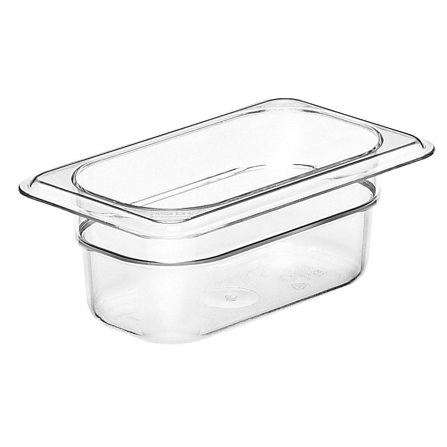 HNEDSEN 12 Pack Plastic Food Pan with Lid 1/6 Size 6 Inch Deep