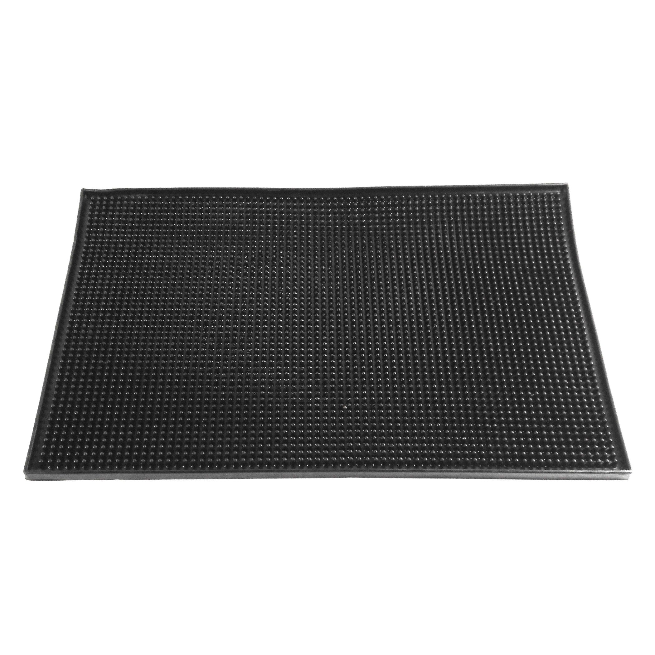 S&T 428001 Heavy-Duty Rubber Bar Mats - 11.9 x 17.8, Black, 2pk