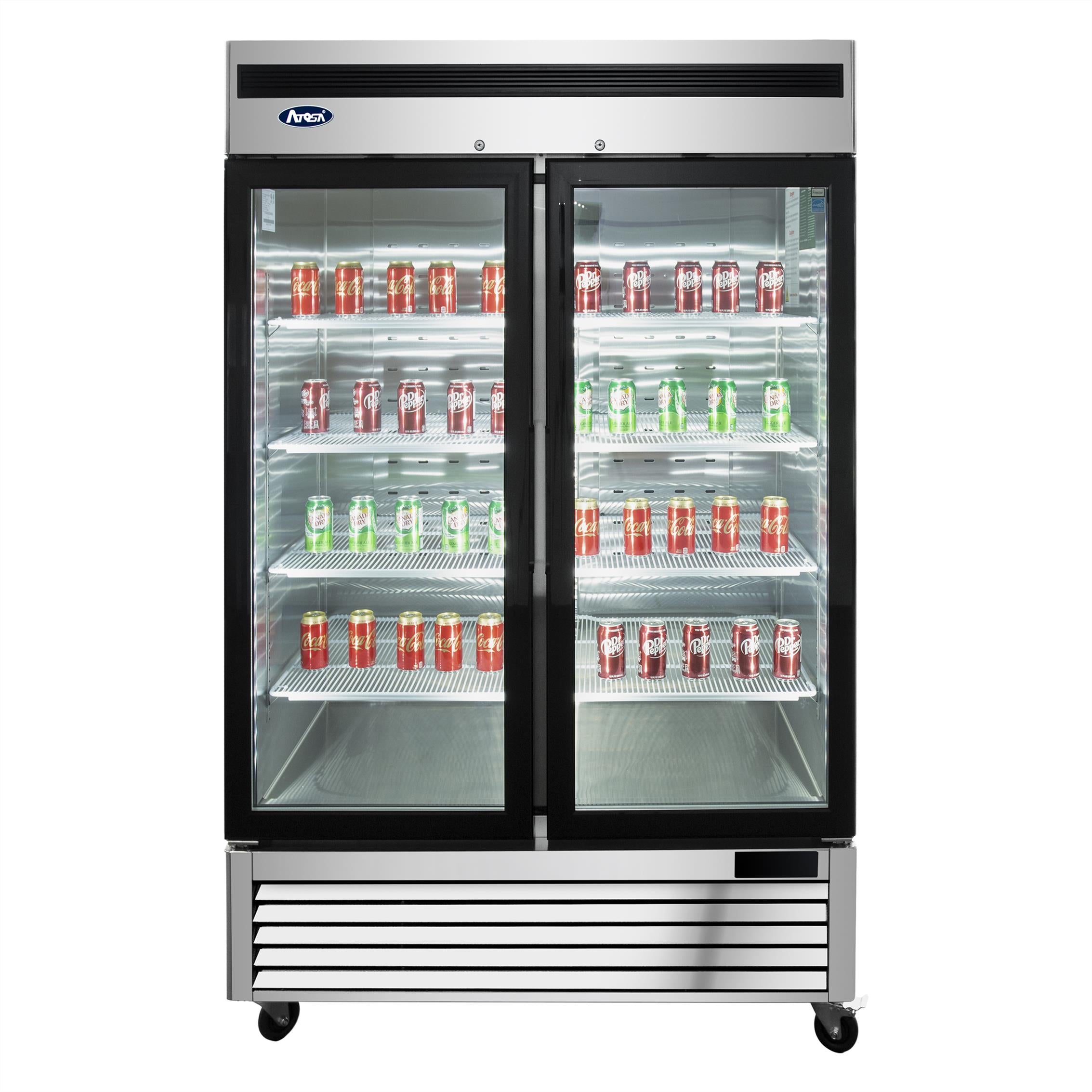 Atosa | MCF8703ES Bottom Mount Double Glass Door Reach-In Freezer, 55", 115/60/1 - ChefEquipment.com product image