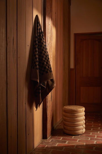 Shop BAINA, ROMAN Organic Cotton Pool Towel, Cedar + Sand · BAINA, Official Online Store