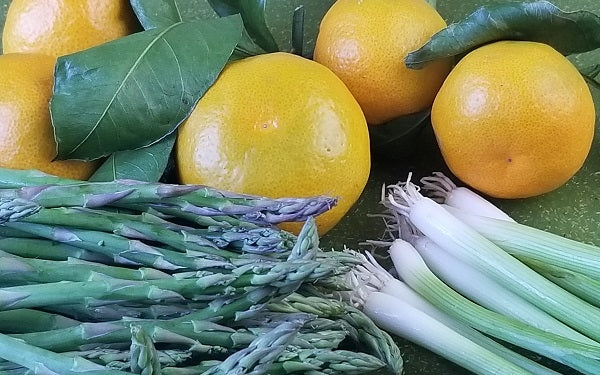 Roasted Asparagus and Tangerines