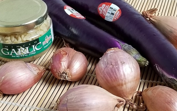 Ingredients for Spicy Eggplant and Tofu