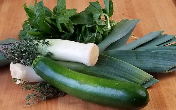 Ingredients for Zucchini & Gruyere Frittata Squares